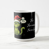 Weihnachten "Ew People" Meowy Cat Lovers Kaffeetasse (VorderseiteRechts)