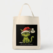 Weihnachten "Ew People" Meowy Cat Lovers Tragetasche (Vorne)