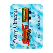 Weihnachten Express - Frohe Weihnachten Magnet (Vertikal)