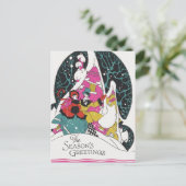 Weihnachten, Extravagante Viktorianische Städter Feiertagspostkarte (Stehend Vorderseite)