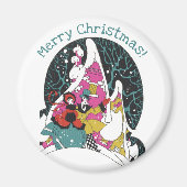 Weihnachten, Extravagante Viktorianische Städter Magnet (Vorne)