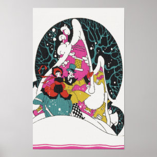 Weihnachten, Extravagante Viktorianische Städter Poster