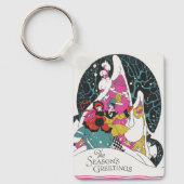 Weihnachten, Extravagante Viktorianische Städter Schlüsselanhänger (Vorderseite)