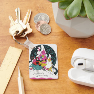 Weihnachten, Extravagante Viktorianische Städter Schlüsselanhänger