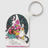 Weihnachten, Extravagante Viktorianische Städter Schlüsselanhänger (Rückseite)