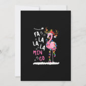 Weihnachten - Fa-La-La-Mingo Flamingo mit Weihnach (Vorderseite)