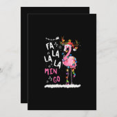 Weihnachten - Fa-La-La-Mingo Flamingo mit Weihnach (Vorne/Hinten)