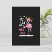 Weihnachten - Fa-La-La-Mingo Flamingo mit Weihnach (Stehend Vorderseite)