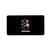 Weihnachten - Fa-La-La-Mingo Flamingo mit Weihnach Adressaufkleber (Vorne)