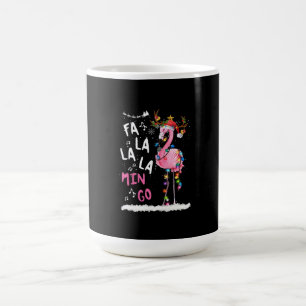 Weihnachten - Fa-La-La-Mingo Flamingo mit Weihnach Kaffeetasse