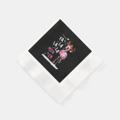 Weihnachten - Fa-La-La-Mingo Flamingo mit Weihnach Serviette (Ecke)