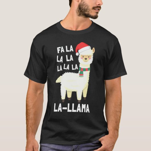 Weihnachten Fa La Lama T-Shirt (Vorderseite)