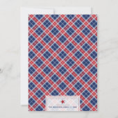 Weihnachten Fair Winds Nautical Red Blue Kariert W (Rückseite)