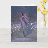 Weihnachten Fairy Greetings Card Karte (Gelbe Blume)