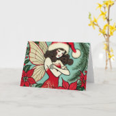 Weihnachten Fairy Karte (Gelbe Blume)