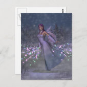 Weihnachten Fairy Postcard Postkarte (Vorne/Hinten)