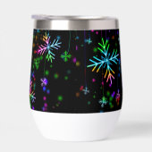 Weihnachten fallen verschiedene Neonfarben Schneef (Rechts)