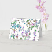 Weihnachten fallen verschiedene Neonfarben Schneef (Orchidee)