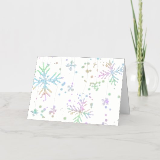 Weihnachten fallen verschiedene Neonfarben Schneef (Vorderseite)