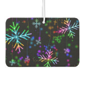 Weihnachten fallen verschiedene Neonfarben Schneef Autolufterfrischer (Vorderseite)