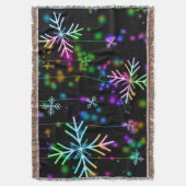 Weihnachten fallen verschiedene Neonfarben Schneef Decke (Vorderseite Vertikal)