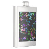 Weihnachten fallen verschiedene Neonfarben Schneef Flachmann (Rechts)
