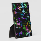 Weihnachten fallen verschiedene Neonfarben Schneef Fotoplatte (Seite)
