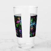 Weihnachten fallen verschiedene Neonfarben Schneef Glas (Links)