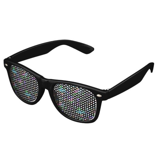 Weihnachten fallen verschiedene Neonfarben Schneef Partybrille (Schrägansicht)