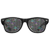 Weihnachten fallen verschiedene Neonfarben Schneef Partybrille (Vorderseite)