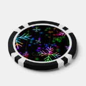 Weihnachten fallen verschiedene Neonfarben Schneef Pokerchips (Einzeln)