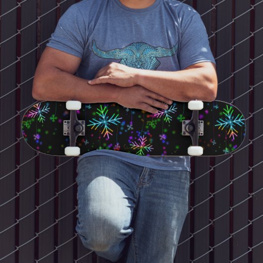 Weihnachten fallen verschiedene Neonfarben Schneef Skateboard (Außenbereich 3)