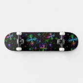 Weihnachten fallen verschiedene Neonfarben Schneef Skateboard (Horizontal)