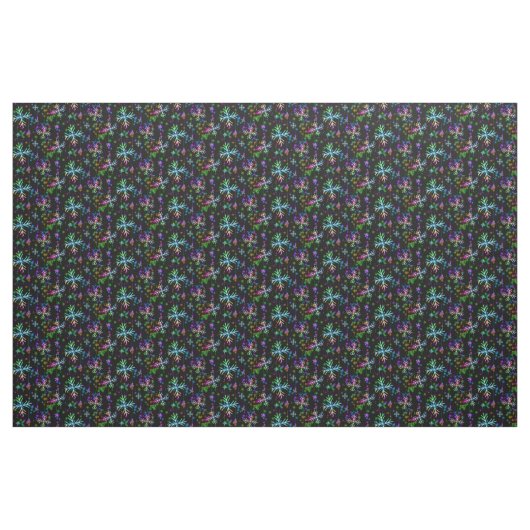 Weihnachten fallen verschiedene Neonfarben Schneef Stoff (Yard (91,4 cm))