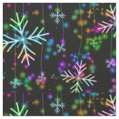 Weihnachten fallen verschiedene Neonfarben Schneef Stoff (Nahaufnahme)