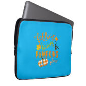 Weihnachten Fallende Blätter & Pumpkins Bitte Ernt Laptopschutzhülle (Vorne Rechts)
