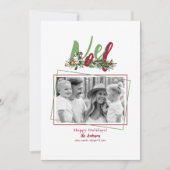 Weihnachten Familie B/W Foto (Vorderseite)