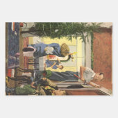 Weihnachten, Familie Dekorieren des Hauses Geschenkpapier Set (Vorderseite 2)