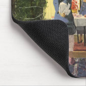 Weihnachten, Familie Dekorieren des Hauses Mousepad (Ecke)