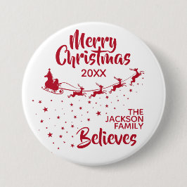 Weihnachten - Familie der Schlittenhirten Button