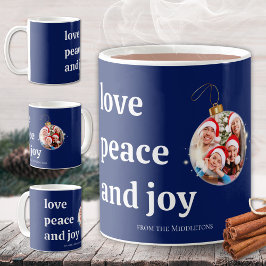 Weihnachten Familie Foto Liebe Friede Joliday Card Kaffeetasse