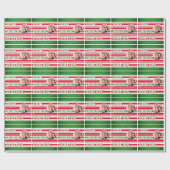 Weihnachten Familie Foto Liebe Friede Joliday Geschenkpapier (Flach)