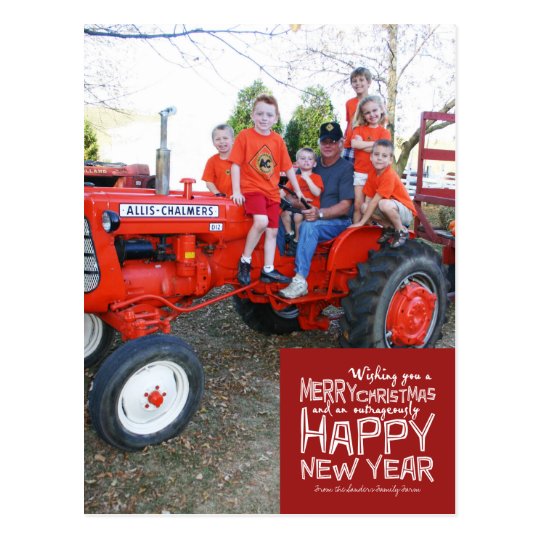 Weihnachten Familien-Foto-Postkarte &quot;, das Postkarte | Zazzle