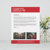 Weihnachten - Familienbrief 2 Foto Briefkopf (Stehend Vorderseite)