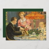 Weihnachten, Familienessen Einladung (Vorne/Hinten)