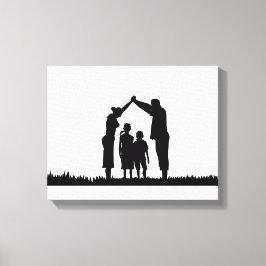 Weihnachten, Familienfeiern, Familientreffen Leinwanddruck