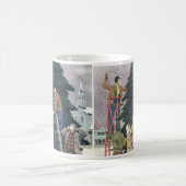 Weihnachten, Familienseher am Baum Kaffeetasse (Mittel)