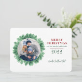 Weihnachten Familienurlaub Foto Grün (Stehend Vorderseite)