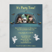 Weihnachten Familienurlaub Halloween Albtraum Einladungspostkarte (Vorderseite)