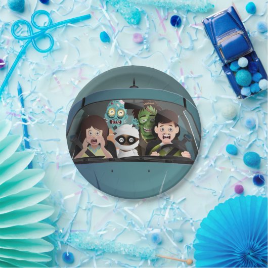 Weihnachten Familienurlaub Halloween Albtraum Pappteller (Party)